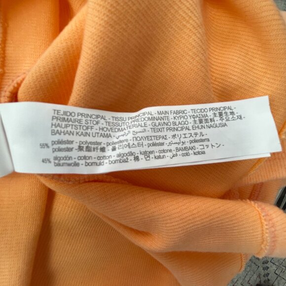 Zara Minimalist Peach Short Sleeve Knit Women Small S - Picture 8 of 9